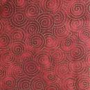 Patchworkbaumwolle Jeweled Leaves The Parvaneh Collection for Robert Kaufman rot mit golddruck