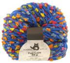 Pop Corn Strickgarn von Schoppel kornblau bunt