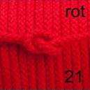 Baumwollkordel geflochten, 100 % Baumwolle, 6 mm, Fb. Rot