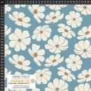 Viskose Webware Light & Lush Fb. hellblau blumen 29-033 von Stof DK