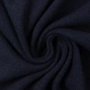 Baumwoll-Strickstoff Bono angeraut Fb. Dunkelblau von Swafing