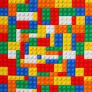 Dekostoff Webware Canvas Bob Klemmbausteine Bunt