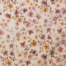 Jersey Baumwolle 95% BW 5% EA Mini Flowers Fb. 90 Altrosa-Senf by Swafing