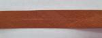 Baumwoll-Schrägband 40/20 mm Meterware Fb. Cognac braun