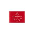 Webetikett Küstenkind rot 30x 30 mm